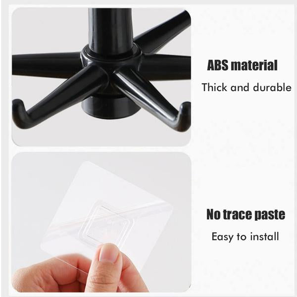 4650 360 Rotatable Hooks For Hanging (Pack Of 2) (Brown Box)
