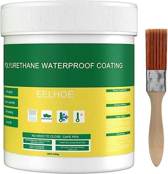 Waterproof Transparent Glue | Anti-Leakage Agent Coating| Invisible Crack Sealant Super Strong Gel Adhesive for Roof, Bathroom Wall, Window, Tile & mildew-proof Kitchen (300 grams)