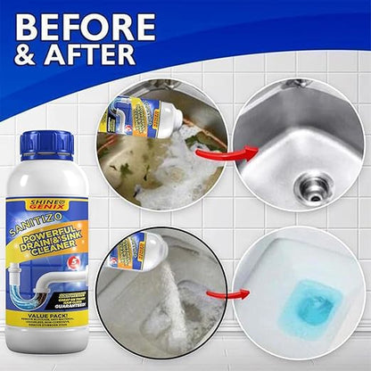 Sanitizo Drain Cleaner Powder Powerful Drain & Sink Cleaner pack of 2
